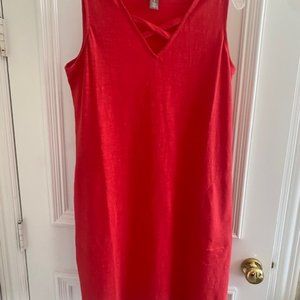 Chico's Crisscross Sleeveless Cotton Dress